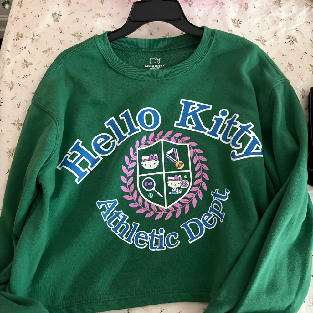Hello Kitty Green Kids Sweatshirt